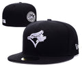 Toronto Blue Jays Black and White Logo Fitted Hat — view 1