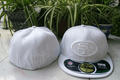 San Francisco 49ers White Fitted Hat with Embroidered NFL and Team Logos — view 1