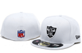Las Vegas Raiders White Snapback Hat with Official NFL Logo — view 1
