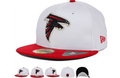 Atlanta Falcons White and Red Snapback Hat with Embroidered Team Logo — view 1