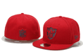 Red NFL Star Snapback Hat with Bold Embroidered Logo — view 1