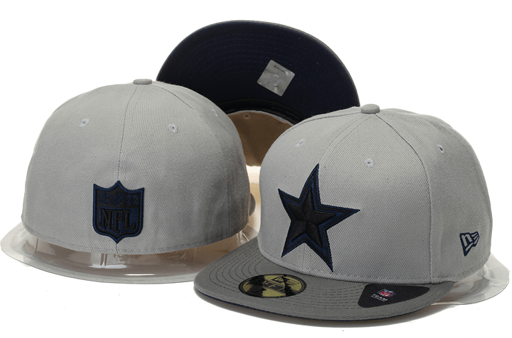 Dallas Cowboys Gray and Navy Snapback Hat with Embroidered Star Logo — view 1
