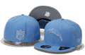 Los Angeles Chargers Light Blue Snapback Hat with Embroidered Lightning Bolt Logo — view 1