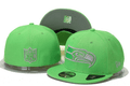 Seattle Seahawks Neon Green Snapback Hat with Embroidered Team Logo — view 1