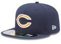 Chicago Bears NFL Fitted Hat with Embroidered – Navy Blue — view 1