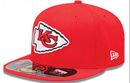 Kansas City Chiefs NFL Fitted Hat with Iconic Logo – Red — view 1