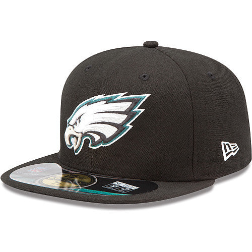 Philadelphia Eagles NFL Fitted Hat with Eagle Logo – Sleek Black — view 1