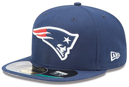 New England Patriots NFL Fitted Hat with Team Logo – Classic Navy — view 1