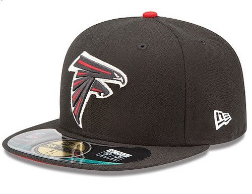 Atlanta Falcons NFL Fitted Hat with Team Logo – Black — view 1