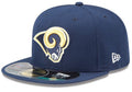 Los Angeles Rams NFL Fitted Hat with Iconic Team Logo – Navy Blue — view 1