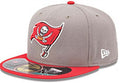 Tampa Bay Buccaneers Snapback Hat with Embroidered Team Logo – Gray and Red — view 1