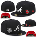 Atlanta Braves 1871 Heritage Fitted Hat – Navy — view 1