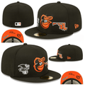 Baltimore Orioles Heritage Fitted Hat – Black — view 1