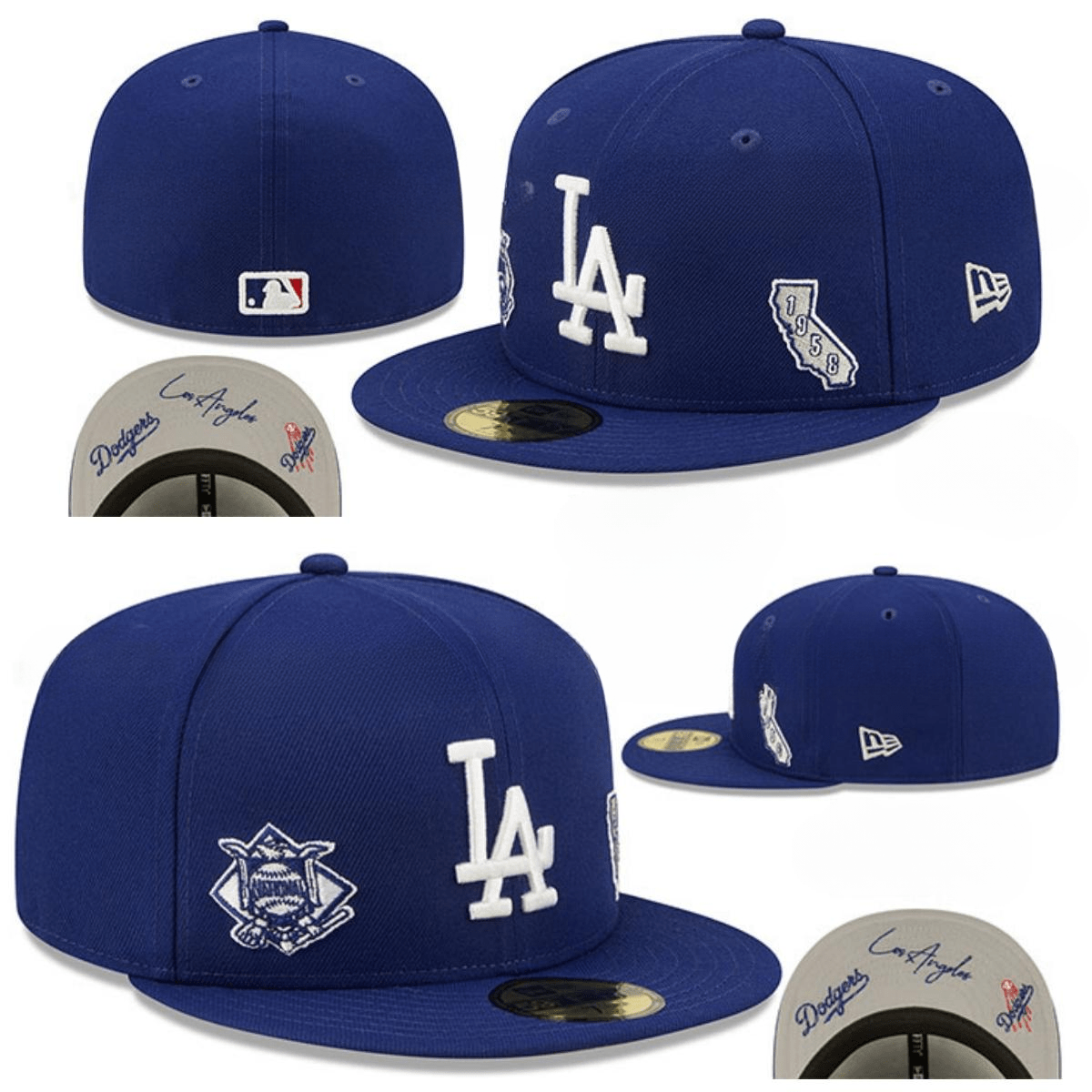 Los Angeles Dodgers California Legacy Fitted Hat – Blue — view 1