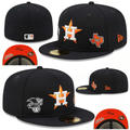 Houston Astros Texas Heritage Fitted Hat – Black & Orange — view 1