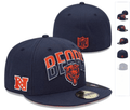 Chicago Bears NFL Fitted Hat – Navy Blue — view 1