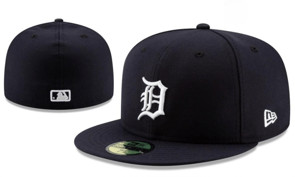 Detroit Tigers MLB Fitted Hat – Navy Blue — view 1