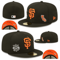 San Francisco Giants 1958 California Patch Black Fitted Hat – MLB Commemorative Edition — view 1