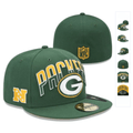 Green Bay Packers Green Fitted Hat with NFL Logo and Team Embroidery — view 1