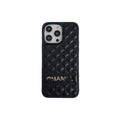 Vintage Leather CC iPhone Case Black — view 1