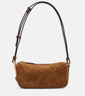 Gucci Half Horsebit Suede Shoulder Bag — view 1