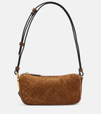 Gucci Half Horsebit Suede Shoulder Bag — view 1