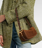 Gucci Half Horsebit Suede Shoulder Bag — view 7