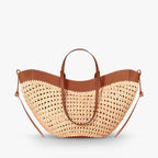 The Bree Hollow Weave Bag - Beige — view 2