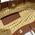 The Bree Hollow Weave Bag - Beige — view 11