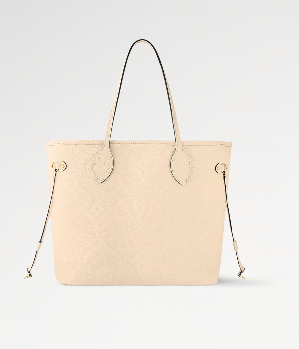 Louis Vuitton Neverfull MM Crème Beige Tote Bag — view 2