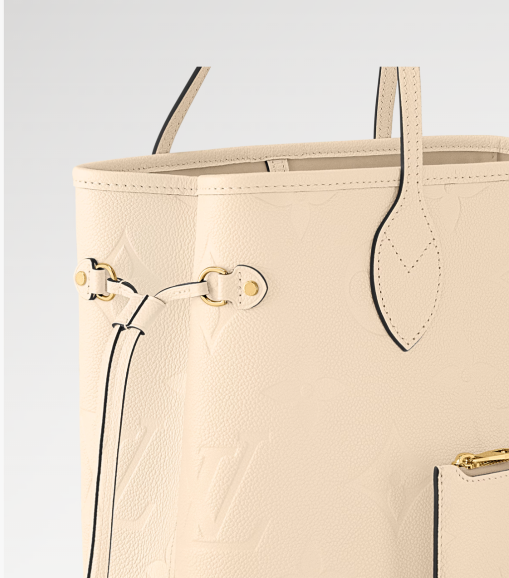 Louis Vuitton Neverfull MM Crème Beige Tote Bag — view 6