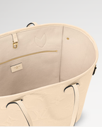 Louis Vuitton Neverfull MM Crème Beige Tote Bag — view 5