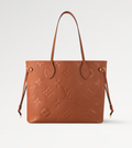 Louis Vuitton Neverfull MM Cognac Brown Tote Bag — view 2