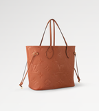 Louis Vuitton Neverfull MM Cognac Brown Tote Bag — view 1