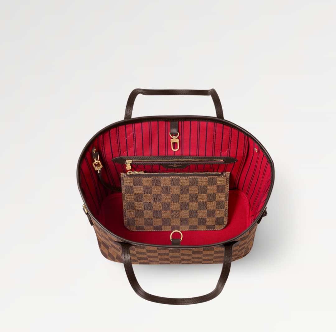 Louis Vuitton Neverfull PM Damier Ebene Tote Bag — view 3