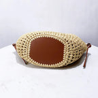 The Bree Hollow Weave Bag - Beige — view 8