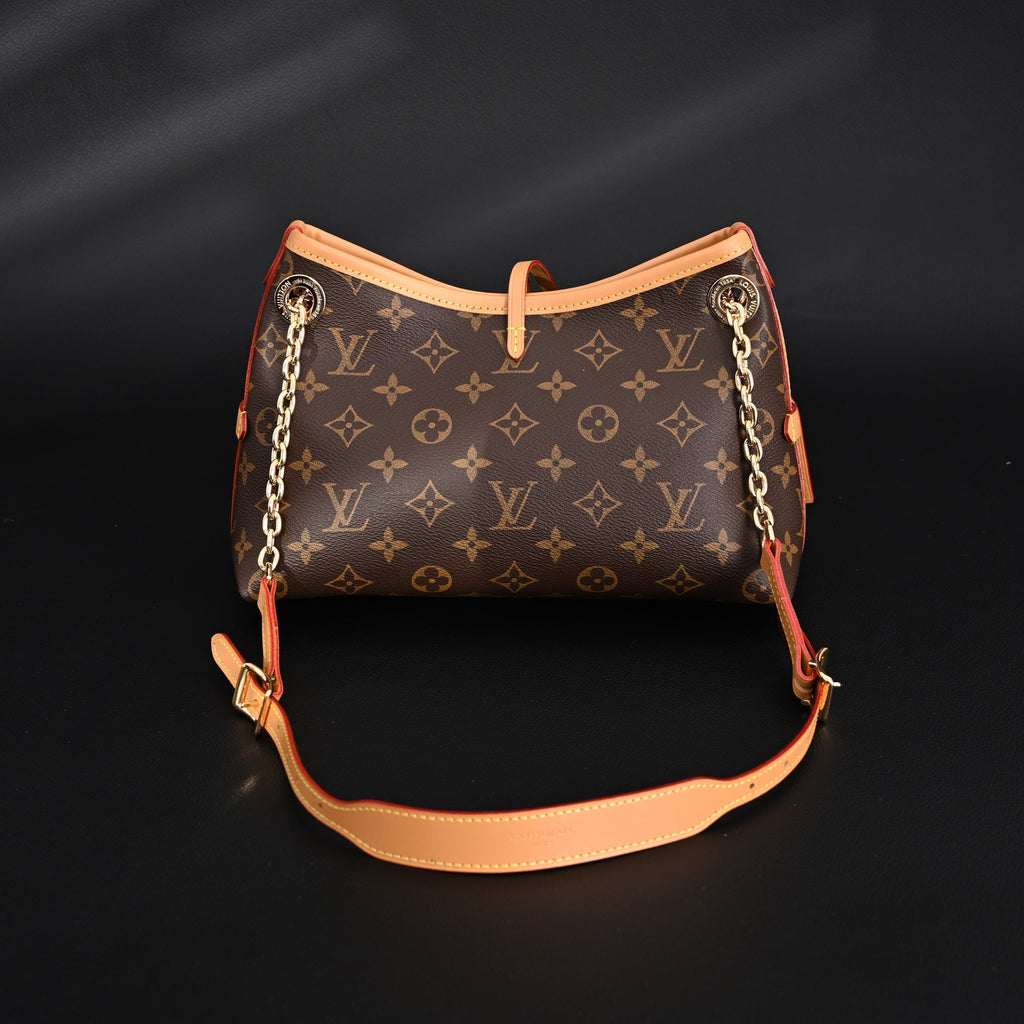 Louis Vuitton Carryall BB Monogram Canvas Shoulder Bag – Classic Brown (M13014) — view 7