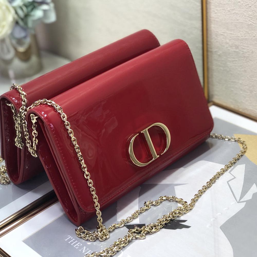 Dior 30 Montaigne Pouch - Cherry Red — view 2
