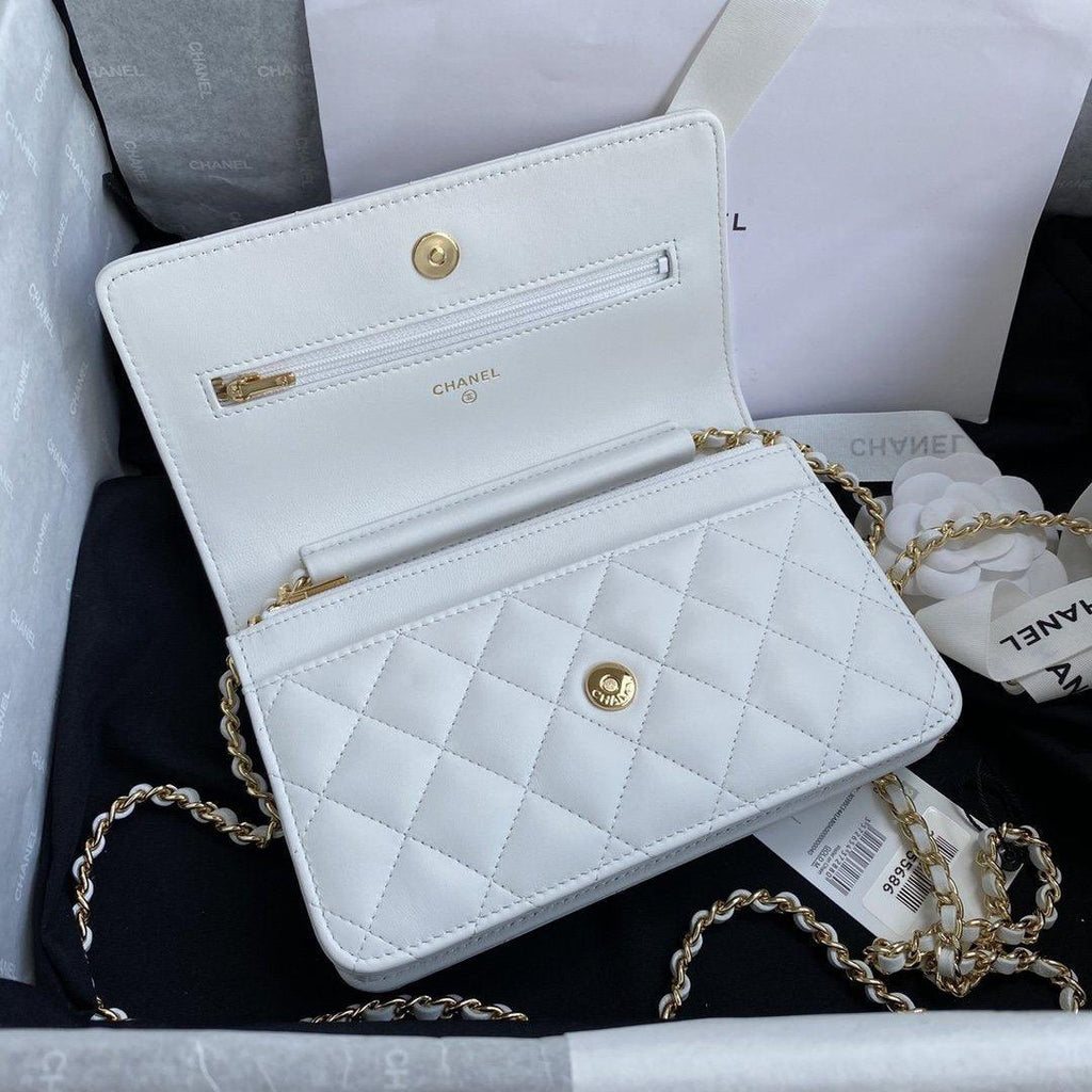 Chanel Wallet On Chain WOC White — view 3
