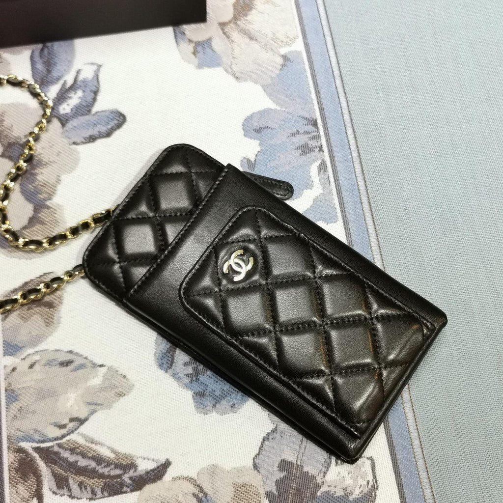 Chanel Lambskin Phone Holder Wallet — view 4