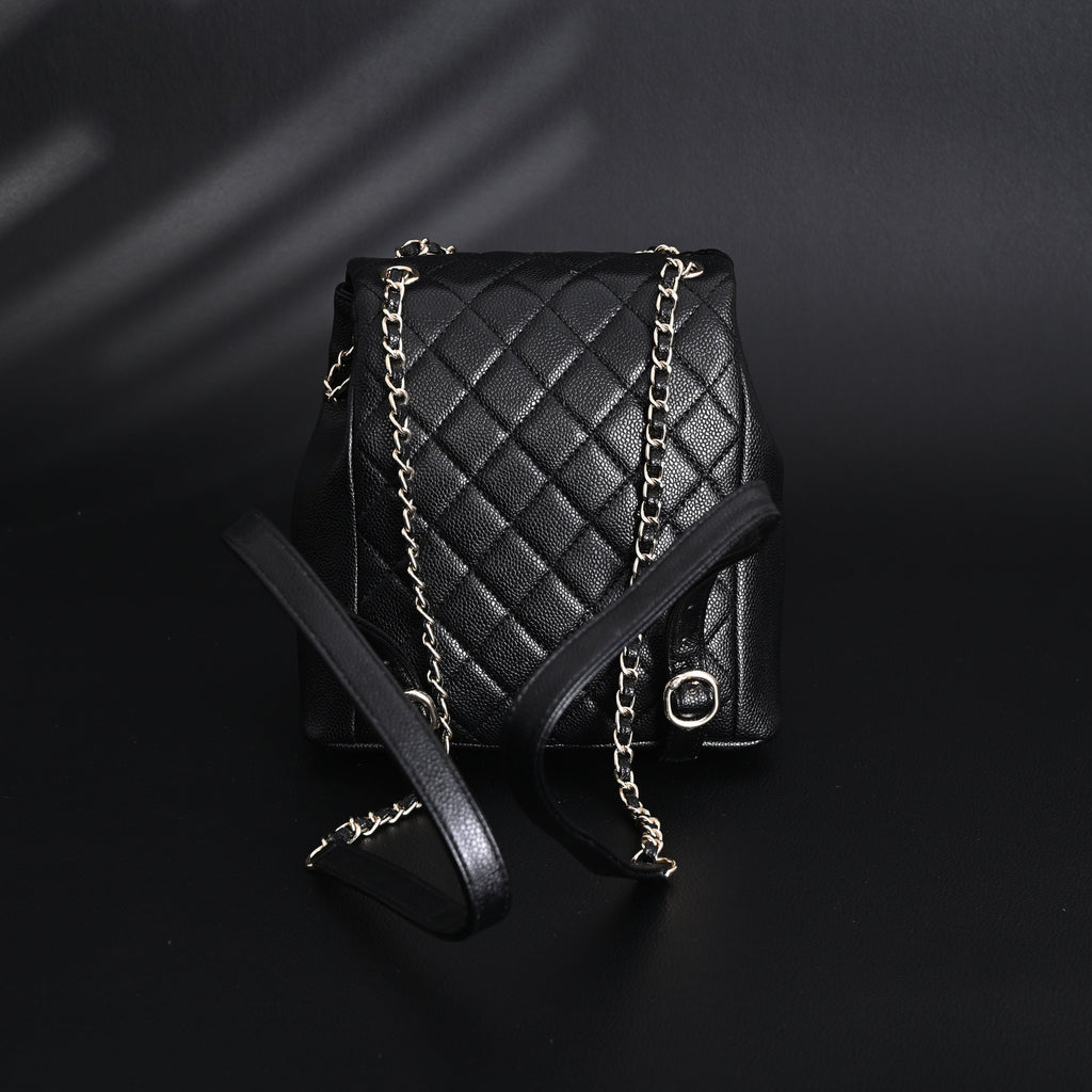 Chanel Duma Backpack – Black Quilted Lambskin with Gold-Tone Hardware (24A Collection) — view 2