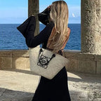 Loewe Sunday Neeti Black Raffia Bag — view 5