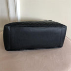 Chanel CC Blackgold Caviar Quilted Grand Shopping Tote — view 6