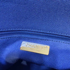 Chanel 19 Denim Medium Flap Bag - Blue — view 9