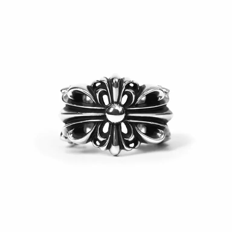 CHROME HEARTS DOUBLE FLORAL RING 1 — view 1