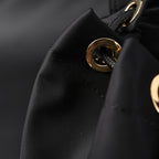 Burberry the Rucksack – Black Nylon & Leather Backpack with Gold-Tone Hardware - Black with Gold Accents — view 2