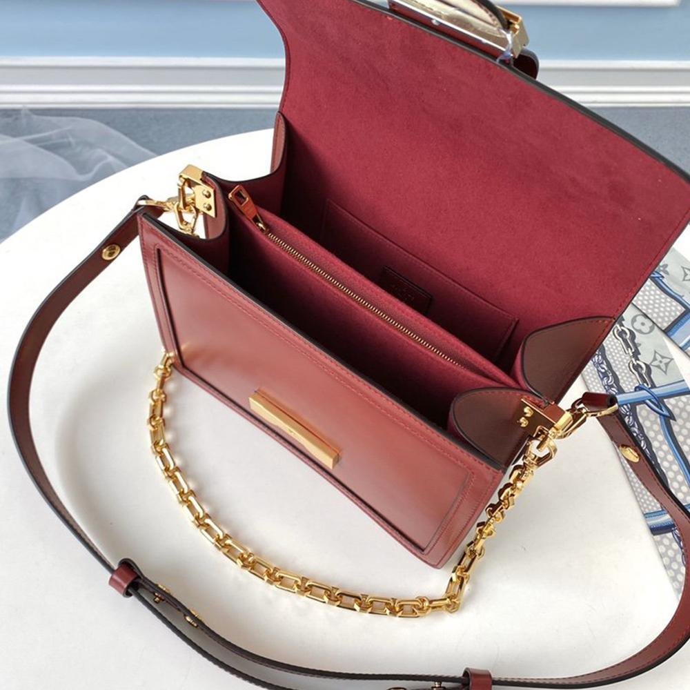 LV Dauphine MM Cherry Red Handbag — view 4