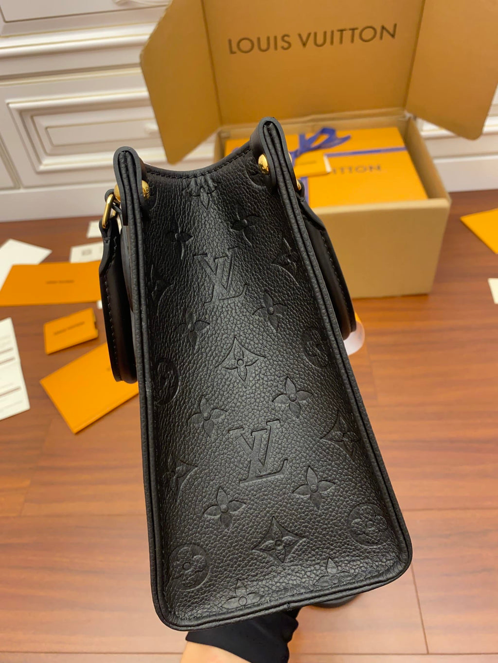 Louis Vuitton LV OnTheGo PM Handbag - Black — view 3