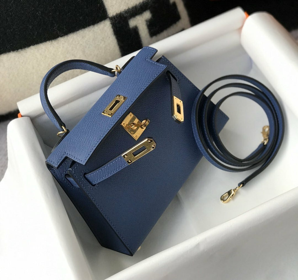 Hermes Handle Bag 19cm Blue — view 10