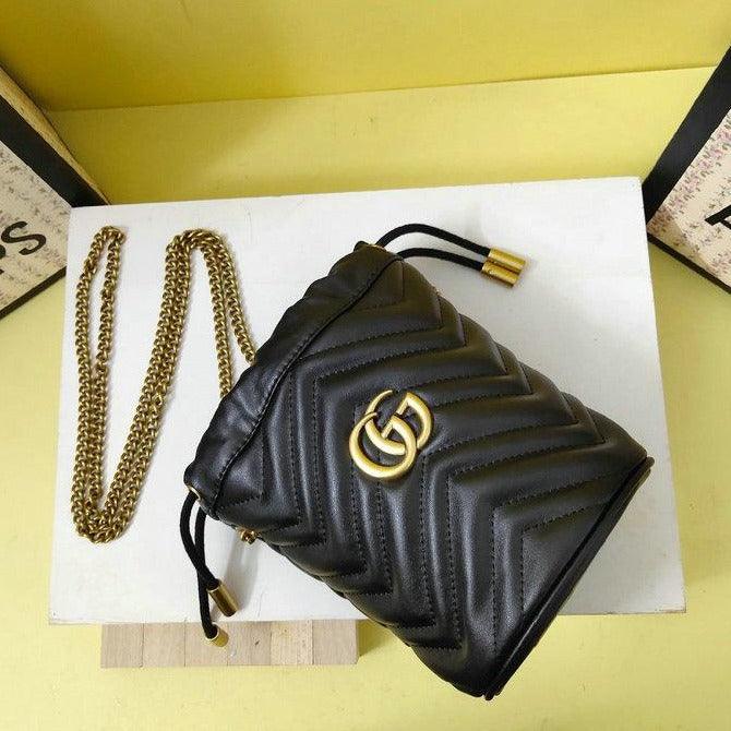 Gucci GG Marmont Mini Bucket Bag — view 5